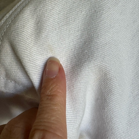 NWT BLANK NYC cotton stone white denim western rhinestone tassel jacket - Picture 12 of 13